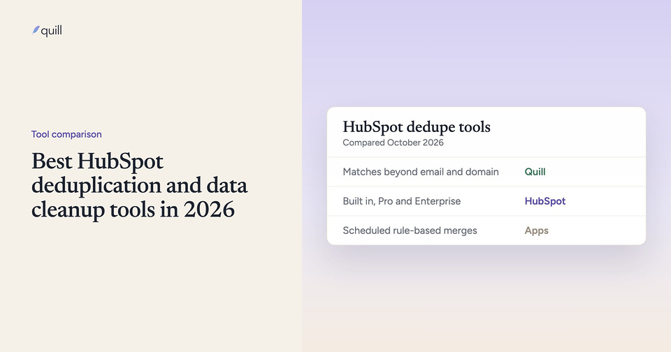 Best HubSpot deduplication and data cleanup tools in 2026